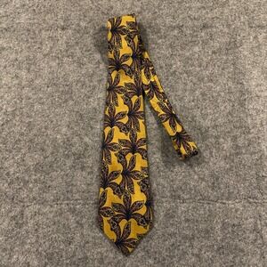 Stefano Ricci Tie Mens Yellow Gold Blue Floral Paisley Silk Necktie Italy Luxury
